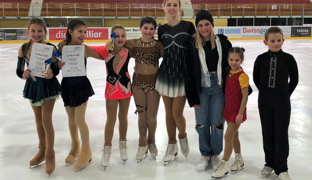 Der stolze EVM-Nachwuchs am Zubi-Cup in Widnau.