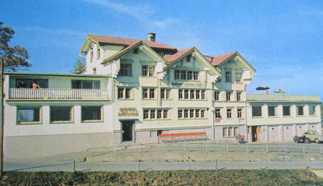 Zur Zeit des Mordes an Serviertochter Ursula W. präsentierte sich das «Rössli» auf dem St. Anton als überaus verwinkeltes Gebäude.