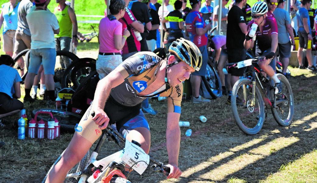 Thomas Litscher aus Thal fuhr auf den achten Platz in der Elite. 