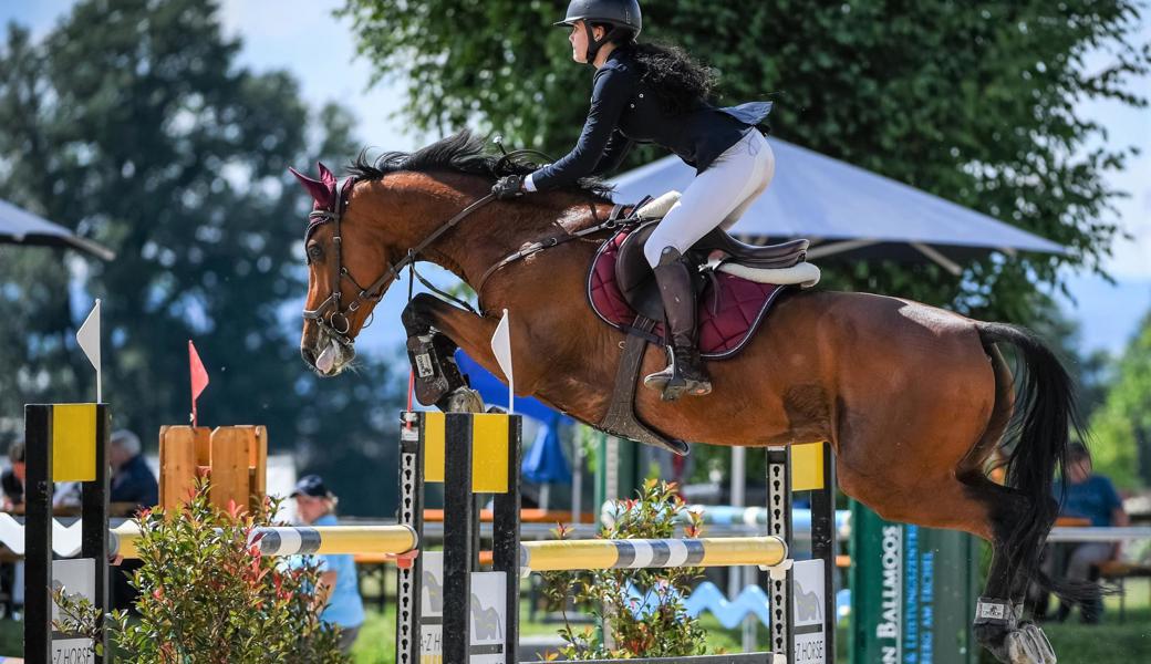 Mit der Niederländerstute D. Bonny feierte die Walzenhauserin Anina Schiess am CSIO in St. Gallen einen wichtigen Sieg.