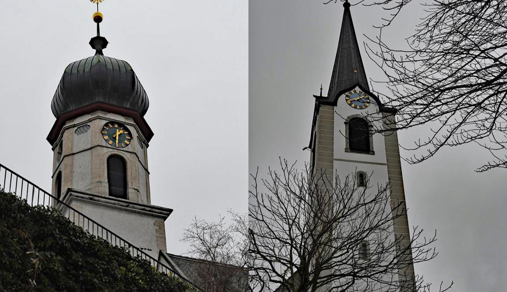 Bevor die Hochzeitsglocken in Rheineck (links) und St. Margrethen (rechts) läuten können, befinden die Bürgerinnen und Bürger Ende März über die Verlobung.