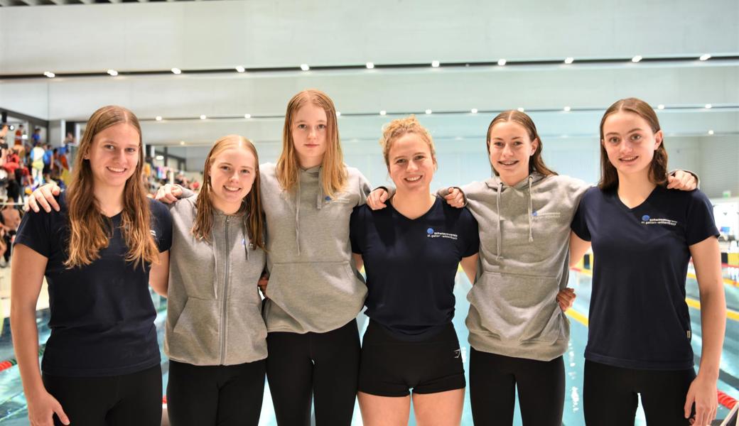 Das Team des SV St. Gallen-Wittenbach (v.l.): Celine Weil, Tanja Auer, Marielena Sophie Petersdorf, Nina Amann, Janine Schelling und Katharina Hibbeln.