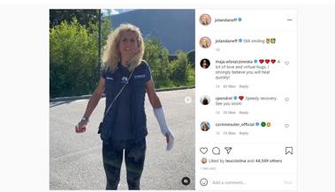 Mountainbikerin Jolanda Neff hat sich die Hand gebrochen