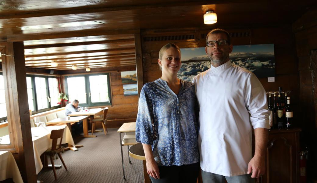 Ramona Eigenmann und Gino Kobi wirten seit fünf Jahren im Restaurant Landhaus in Rheineck. 