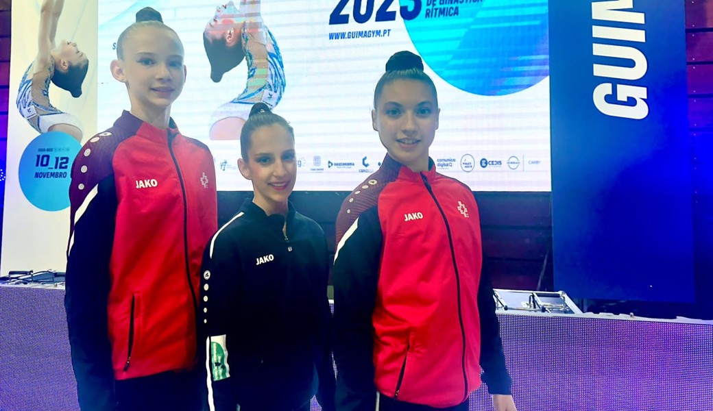 Drei Gymnastinnen haben in Portugal Erfahrungen gesammelt