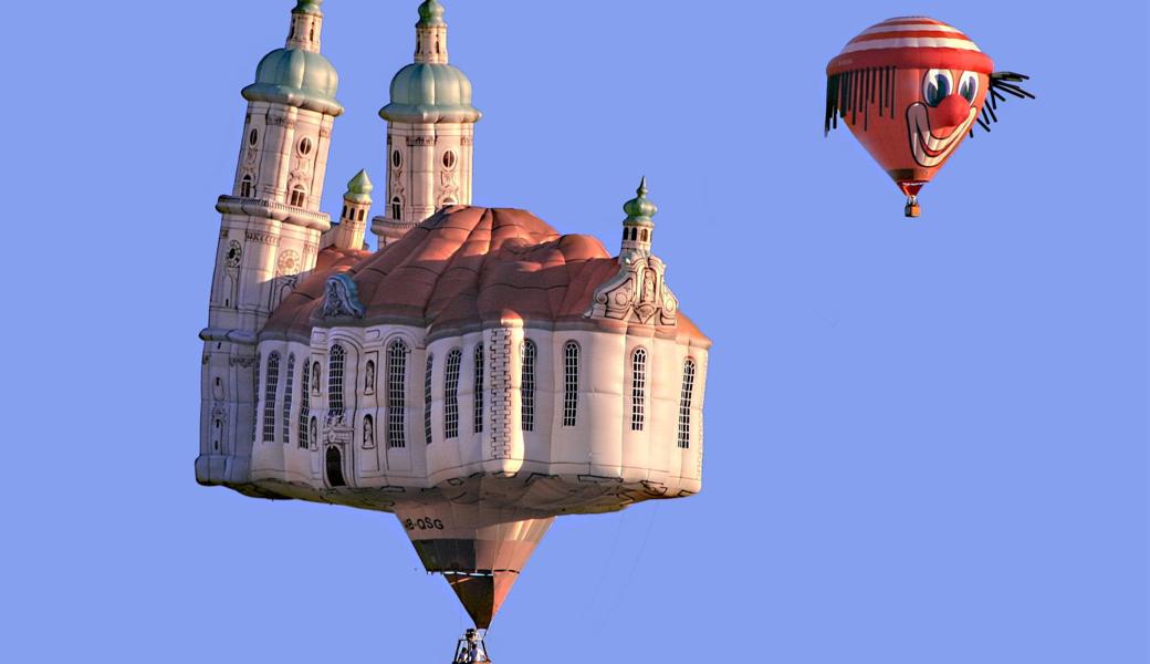 An früheren Ballontagen waren die Kathedrale und der Clown beliebte Sonderformen.