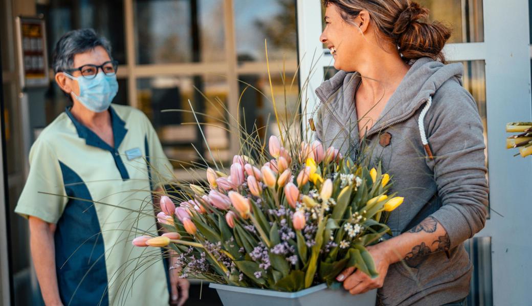 Blumen vom Blumenreich Andrea und dem Flonarum fürs Altersheim Diepoldsau.