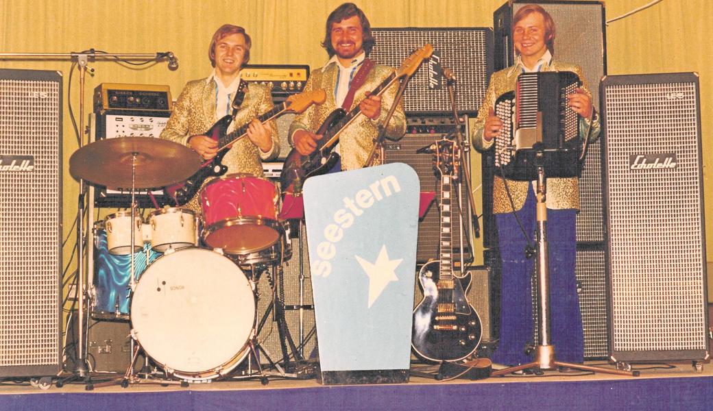 1969 entstand dieses Foto. Damals spielten (von links) Emil Büchel sowie die Brüder Ludwig und Dieter Ammann.