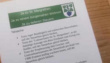 War's das Flugblatt? St.Margrethen lehnt Budget ab