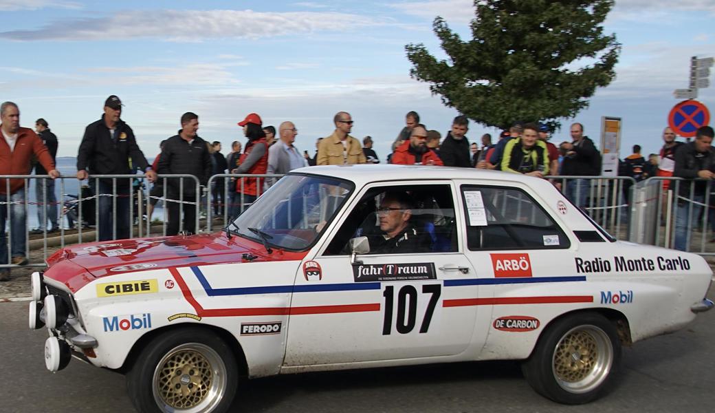 Einer der grossen Hingucker am Bergslalom von Lochau nach Eichenberg war Markus Bruderer mit seinem Opel Ascona A, einer absoluten Rallye-Ikone.