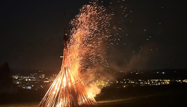 Beim Schützenhaus gibt es am Abend des Nationalfeiertags Funkenfeuer und Feuerwerk