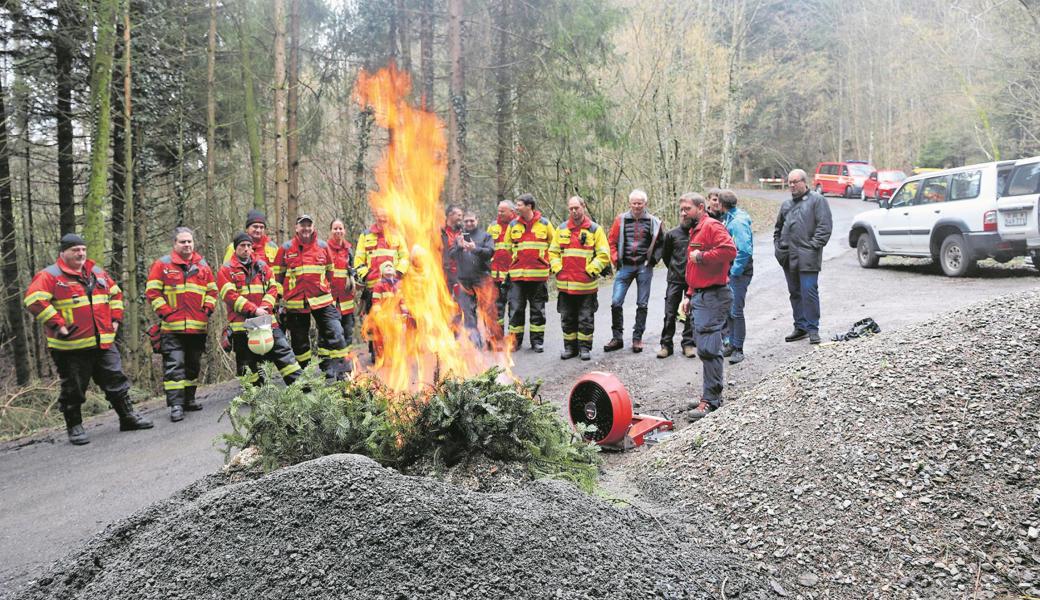 Für Feuerwehrler und Behördenvertreter gleichermassen interessant: die Standard-Einsatzregeln bei Waldbränden (SKARS). 