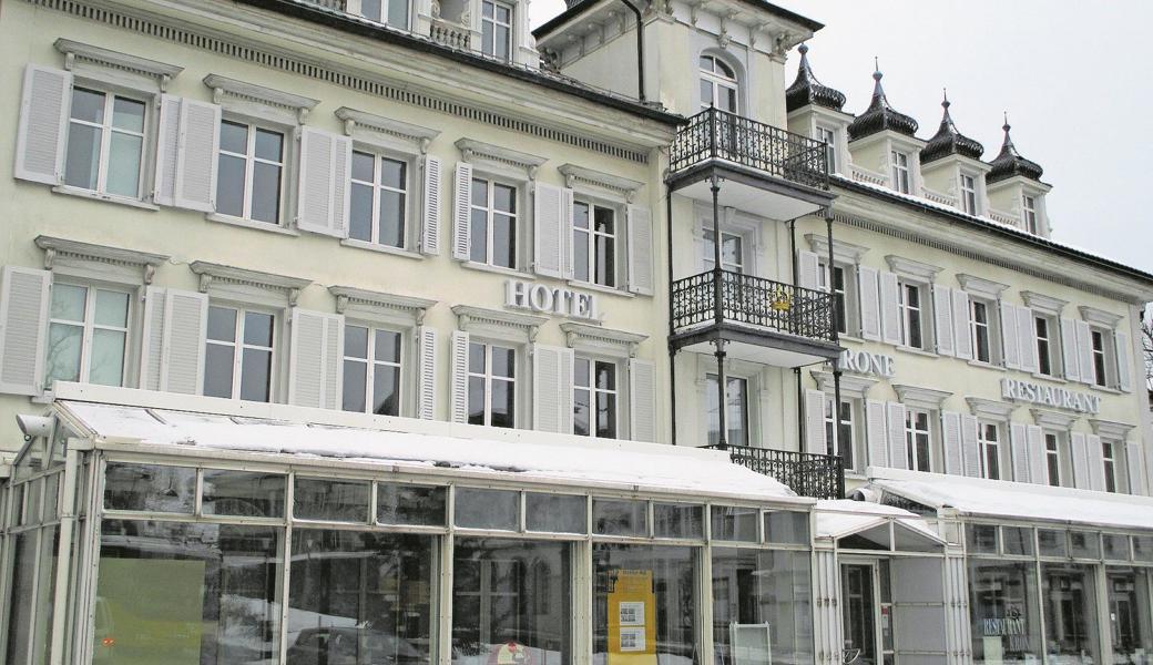 Auch der stolze Palast «Krone» am Kirchplatz ist seit kurzem kein Hotel mehr. 