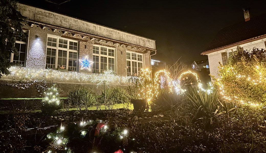 Wie sich ein Garten Jahr für Jahr in weihnachtlichen Lichterzauber hüllt