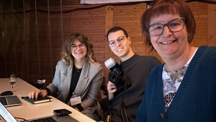 Für euch heute im Einsatz am Wifo: Monika von der Linden, Yann Lengacher und Cassandra Wüst.