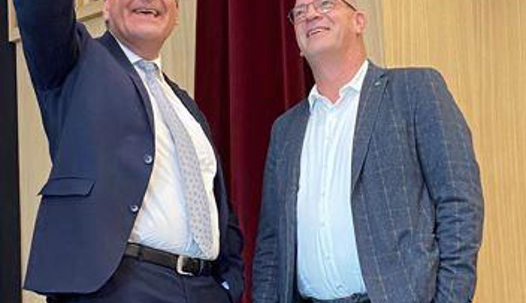 Der Schlüssel ist zum Greifen nach. Boris Tschirky (links)  und Rolf Huber.