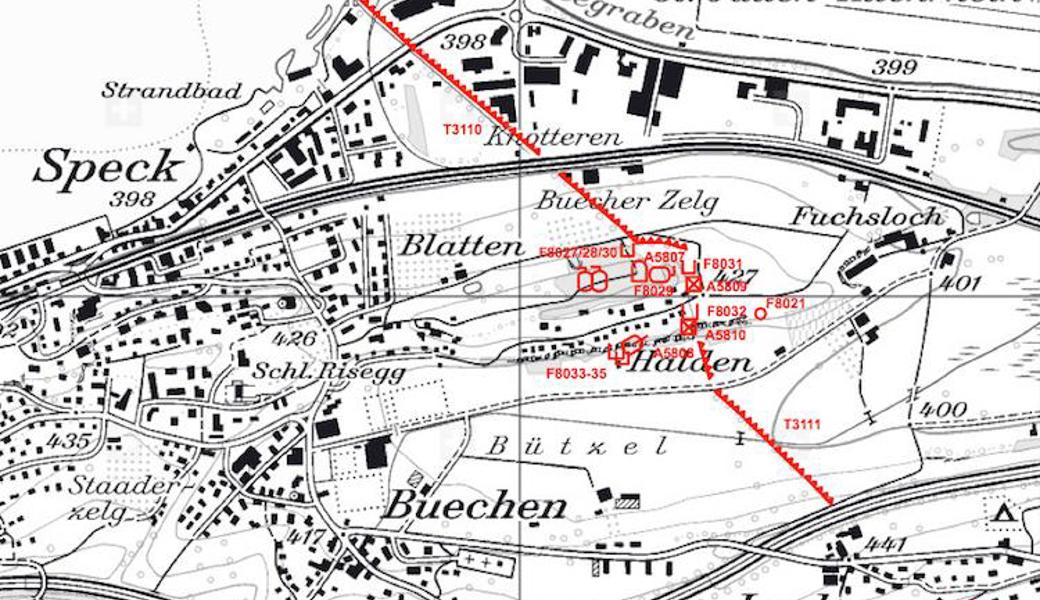 Infanteriefestung Halden in Buechen.