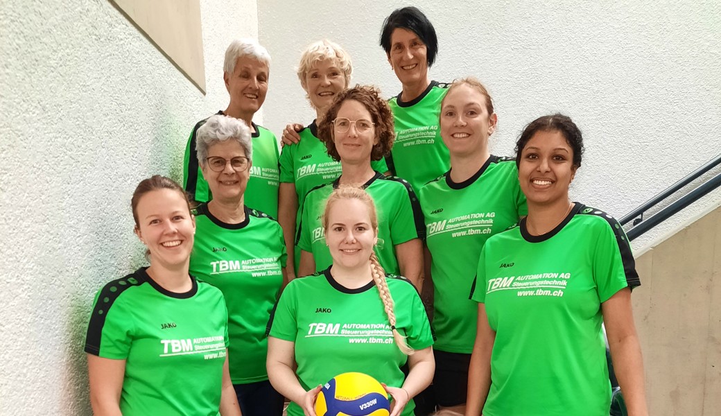 Die Widnauer Netzballerinnen am Turnier in Uznach.Bild: pd