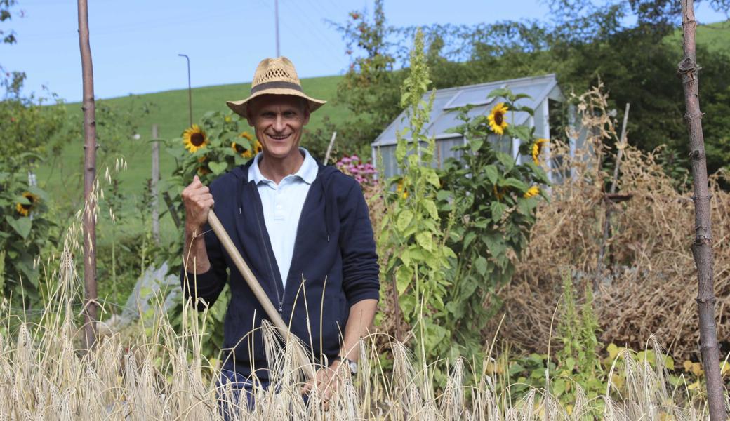 Peter Ochsner bewirtschaftet seinen Garten weitgehend nach den Vorgaben der biodynamischen Landwirtschaft.  