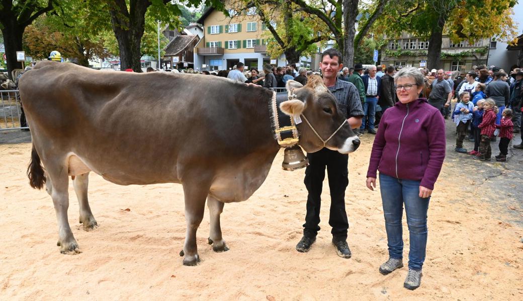  Pius Fischli und Nicole Ritz mit "Dolly", der Miss Altstätten 2019.