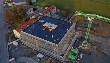 Halbzeit auf der Baustelle des Zentrums Rheinauen