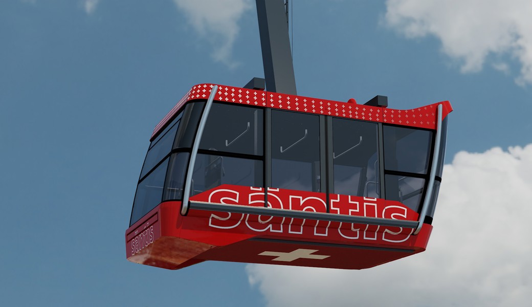 Das sind die neuen Kabinen der Säntis-Schwebebahn
