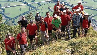 Männerriege reist in und auf den Gonzen