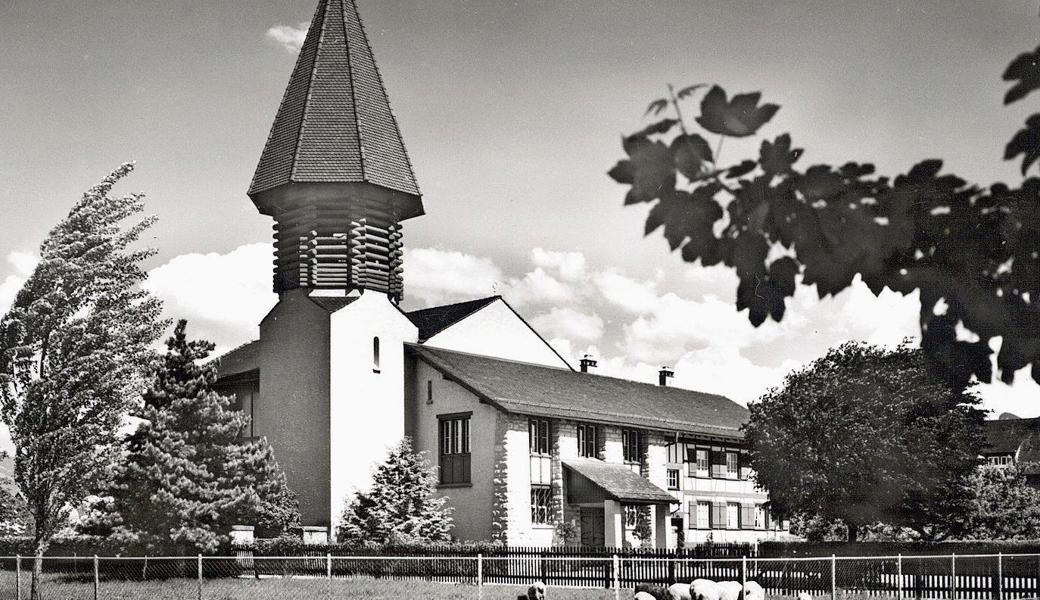 Die Bruderklausenkirche in ihrem Baujahr 1943. 
