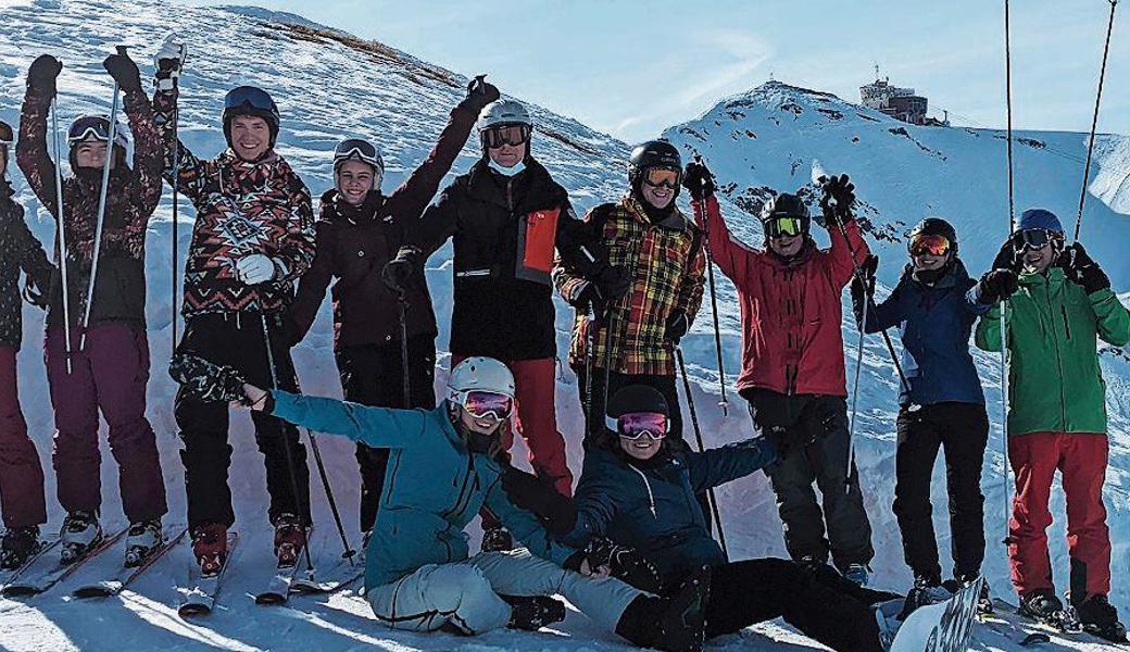 Spass im Schnee hatten die Musikantinnen und Musikanten des Musikvereins Konkordia Au. 