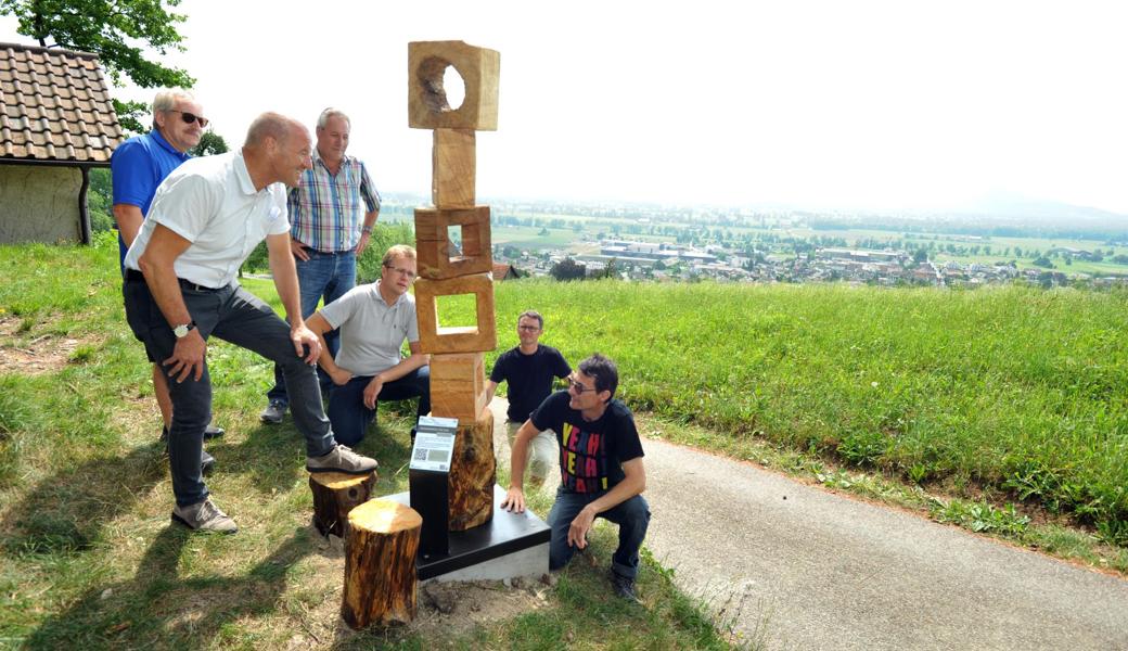 Wegmarken markieren das «Grüne Band».