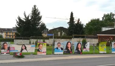 Für etwa zwei Plakate hätte es noch Platz