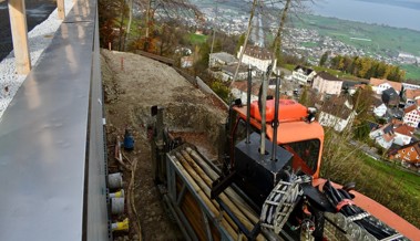 Bei der Reservoir-Baustelle wird gebohrt statt gegraben