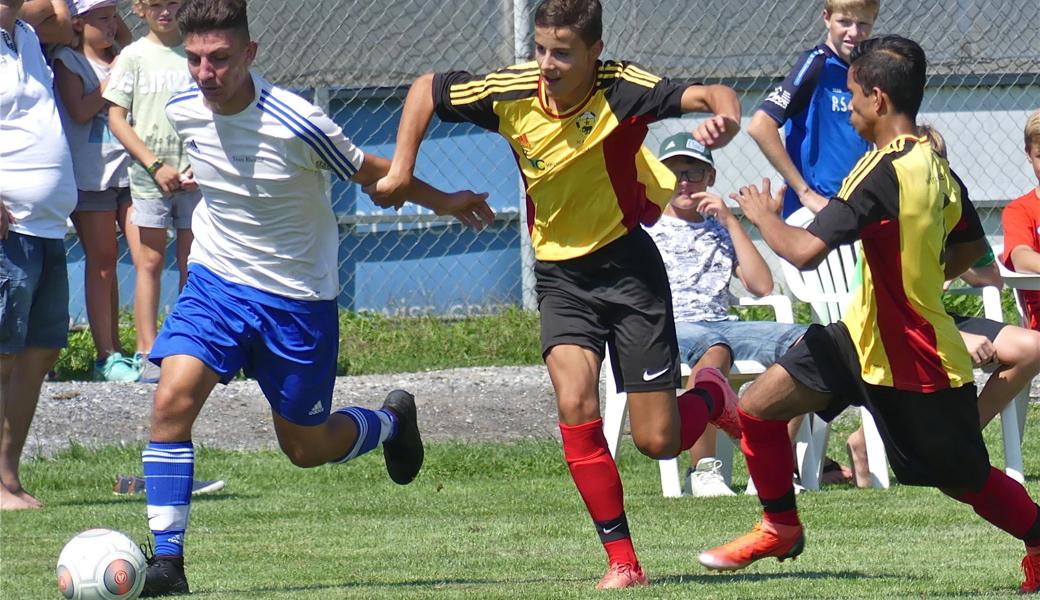 Die B-Junioren des FC Altstätten messen sich mit dem Team Rheintal. 