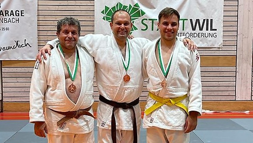 Erfolgreiche Elite-Judokas (v.l.): Bayram Esebali, Christian Kamber und Yury Molodtsov.