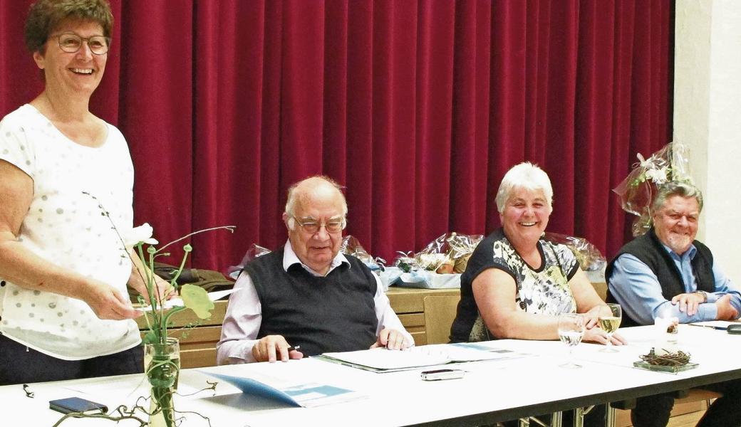 Der Vorstand (v. l.): Gertrud Stieger, Gino Stieger, Erika Heeb, Herbert Heinzle. 