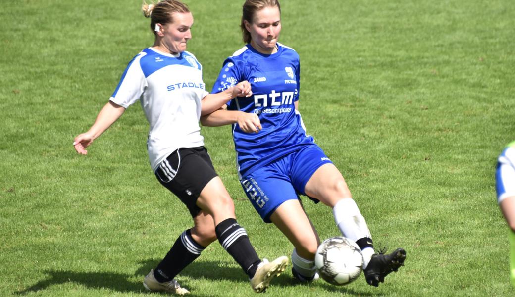 Den FC Widnau und Verteidigerin Winona Berweger (rechts) erwartet am Sonntag, 12 Uhr, ein Highlight im Cup.