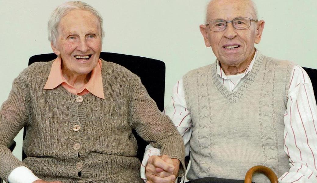 Nicht alltäglich: Paula und Otto Fenk-Conrad sind 70 Jahre verheiratet.