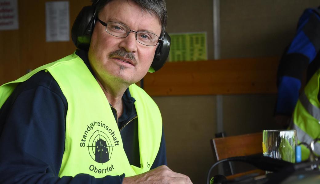 Heimvorteil genutzt: Bruno Streule vom Feldschützenverein Oberriet zielte nur um einen Punkt am Maximum vorbei.