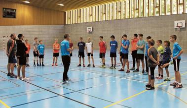 Nachwuchsabteilung des HC Rheintal im Trainingslager