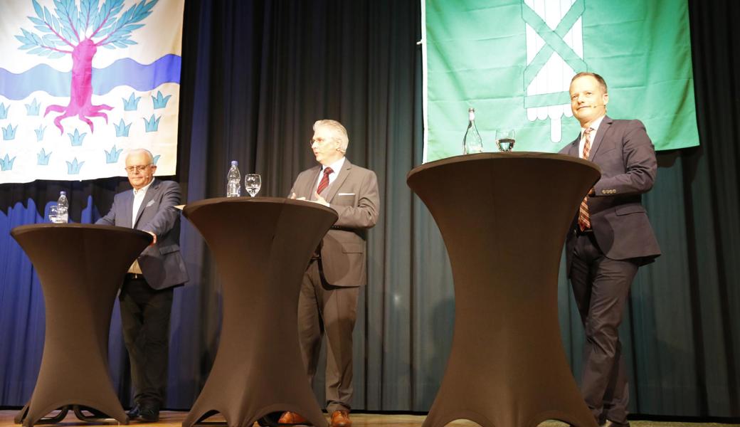 Freundliches Aufeinandertreffen im Metropol: Werner Barmettler, Roger Meier und Bruno Seelos (von links).