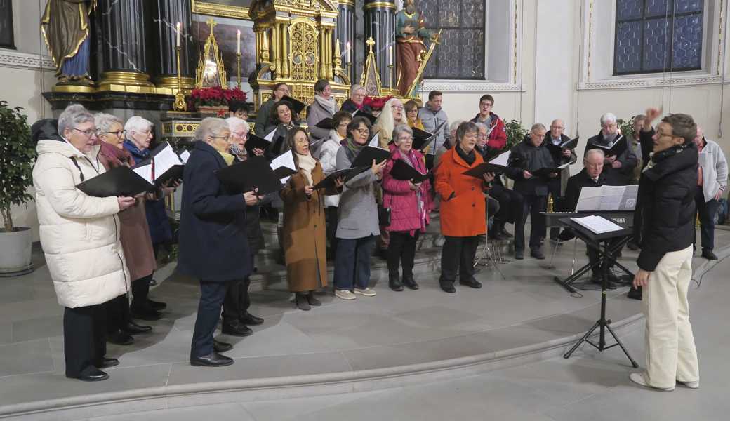 Vor seiner HV am Samstag gestaltete der Chor St. Nikolaus die Vorabendmesse mit. Aufgeführt wurde die ebenfalls neu ins Repertoire aufgenommene Mauritiusmesse von Stefan Trenner. 