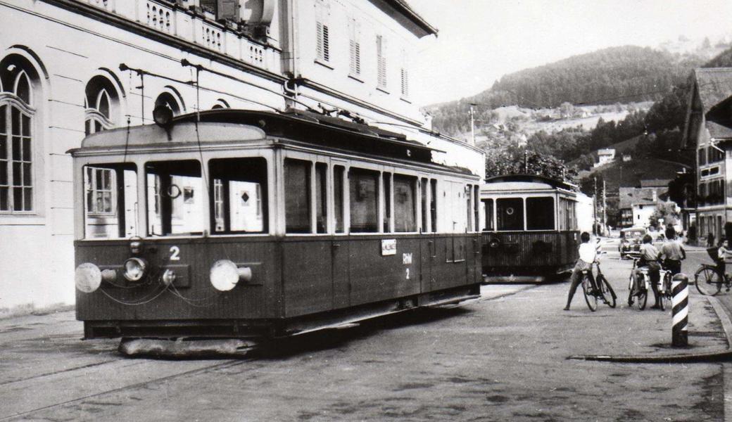 Die beiden Tramwagen der Rheineck-Walzenhausen-Bahn wurden vor sechzig Jahren ausgemustert.

