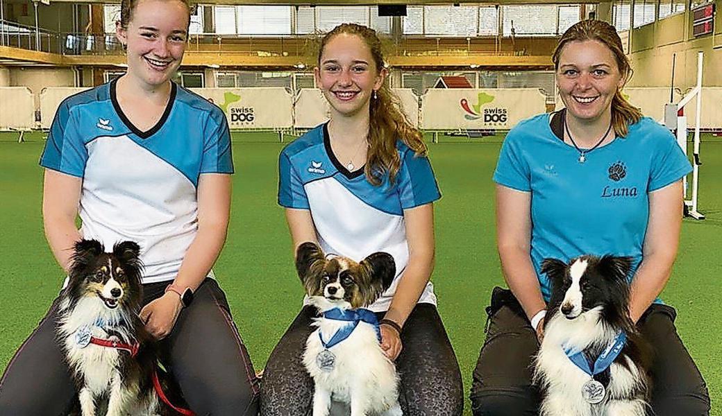 Small, von links: Lia Good, Leonie Aebi und Alexandra Forestier. 