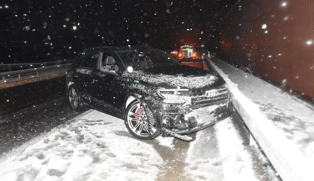 Unfall auf der Autobahn bei Mels.