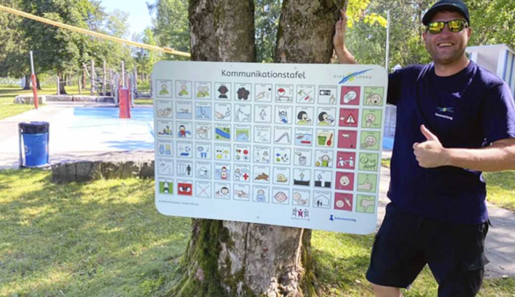 Einfache Verständigung ohne Worte: Neue Symboltafel in Badi