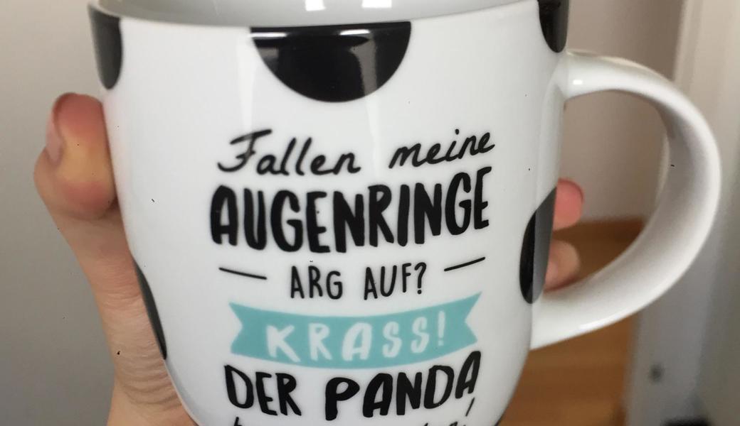 Lustiger Spruch auf der Tasse von Nina