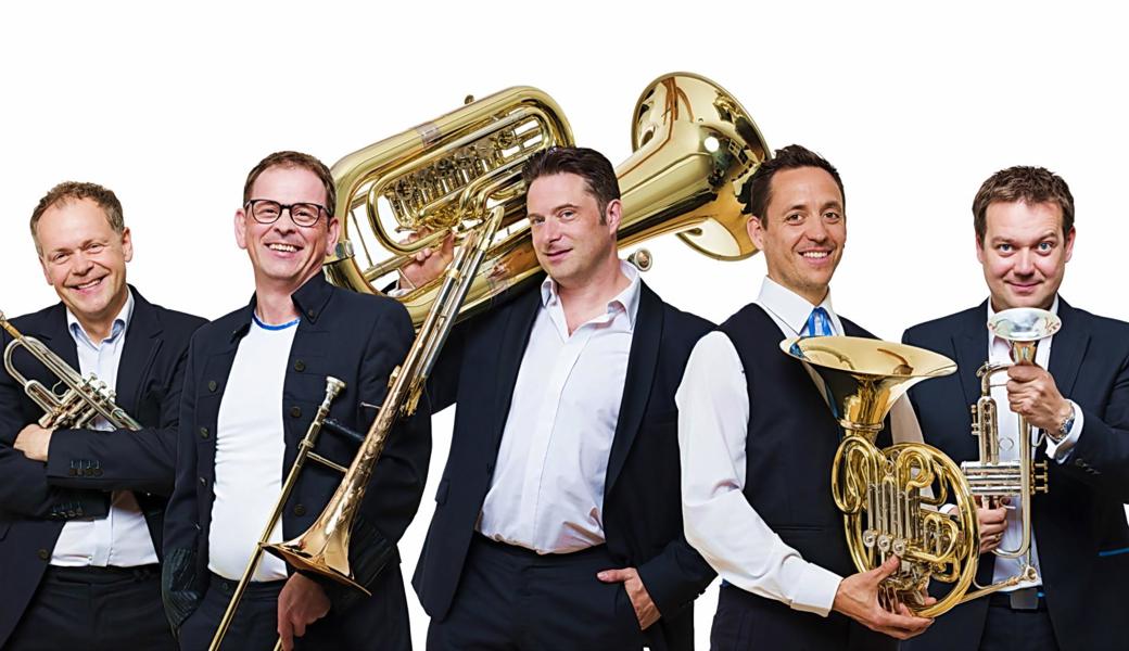 Das Sonus Brass Ensemble tritt am 23. September beim Kulturforum in Berneck auf. 
