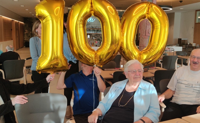 Die älteste Einwohnerin der Stadt wurde 100-jährig: Blanka Kobler feierte im Haus Viva