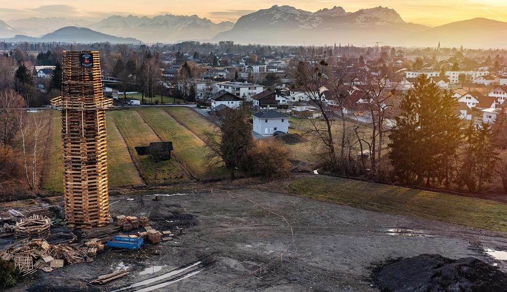 Der Funken am Glaserweg wird 58,6 Meter hoch.