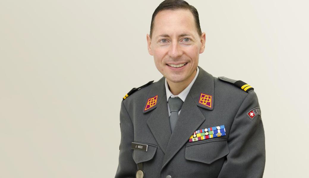 Oberstleutnant Josef Wüst, Chef Planung im Stab Einsatzunterstützung Landesregierung.